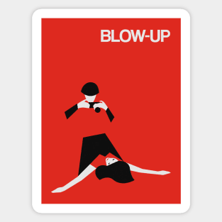 Blow Up fan art minimal cinema design poster Michelangelo Antonioni Sticker